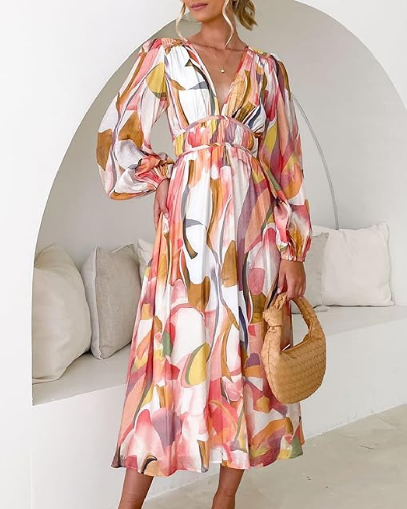 Corrine – Chic Floral Dress with Flowing Fit