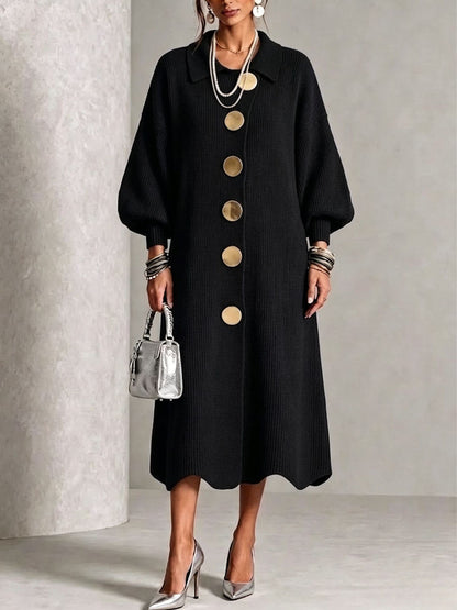 Clarie | Tummy-Covering Button-Down Dress