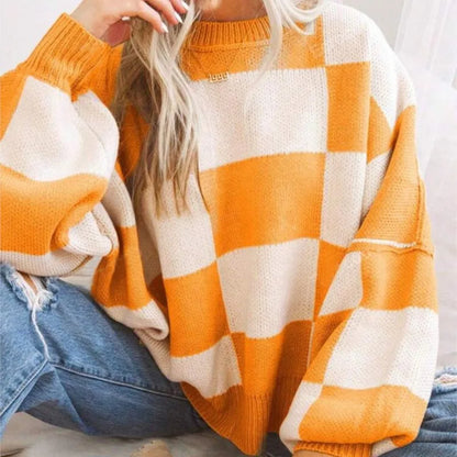 Wynne | Checkerboard Oversized Sweater