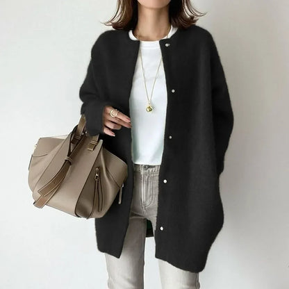 Women's Loose Fit Knitted Cardigan Jacket