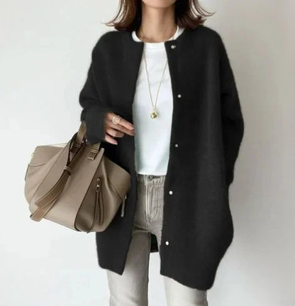 Women's Loose Fit Knitted Cardigan Jacket