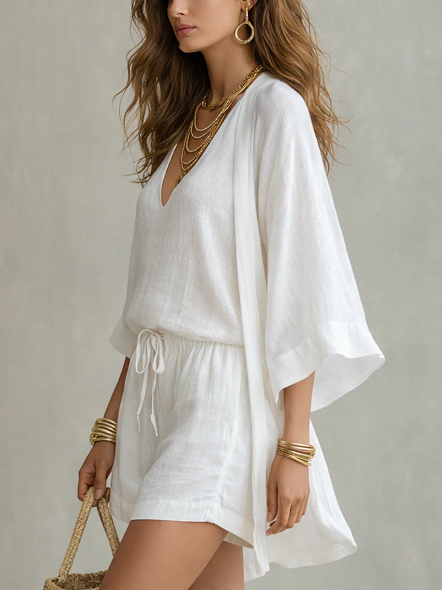 Karla Cardigan and Shorts Set