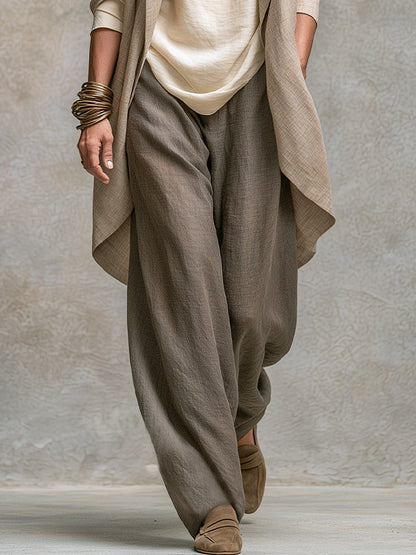 Constance | Relaxed Three-Piece Layered Set with Palazzo Pants