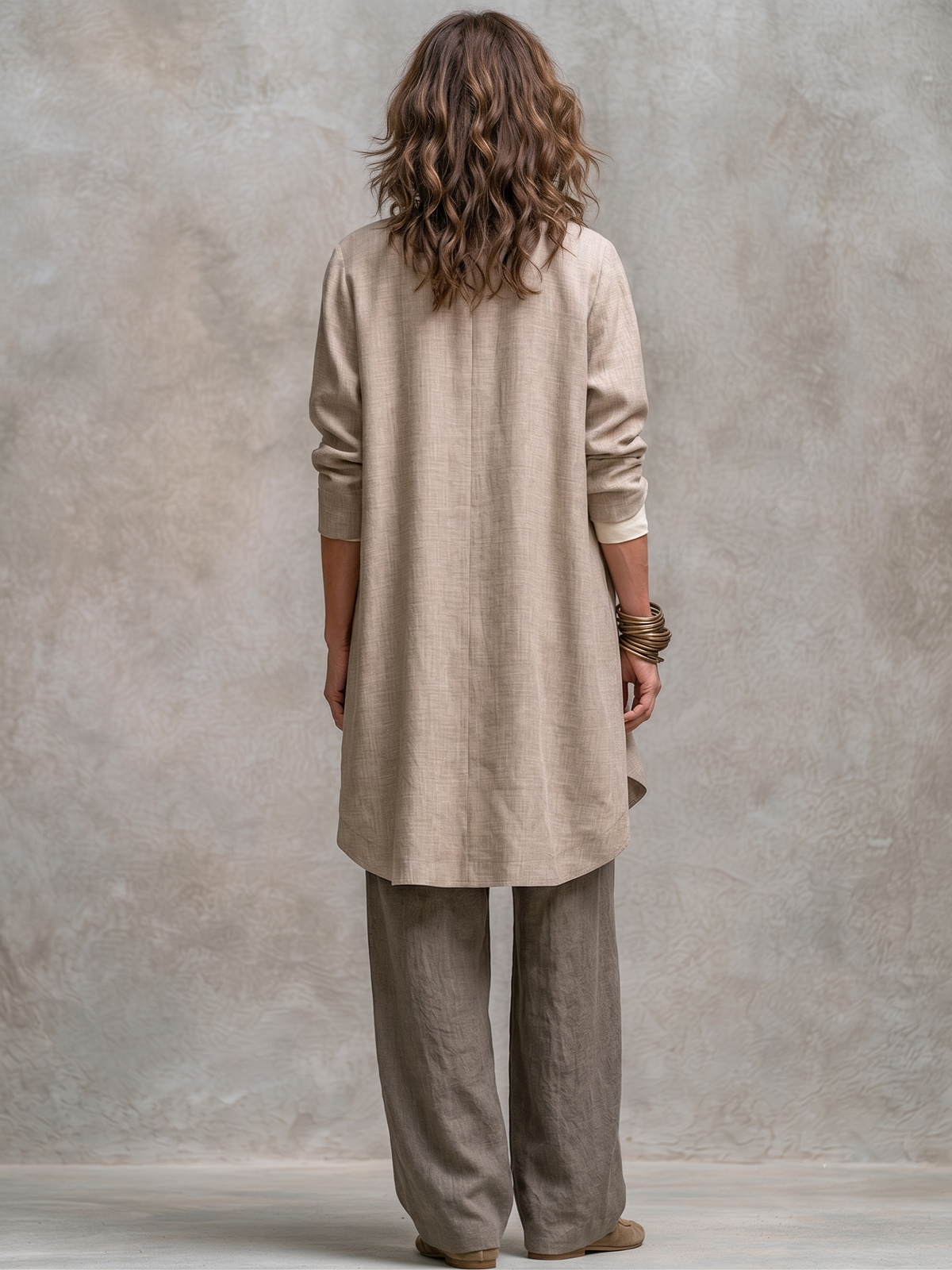 Constance | Relaxed Three-Piece Layered Set with Palazzo Pants