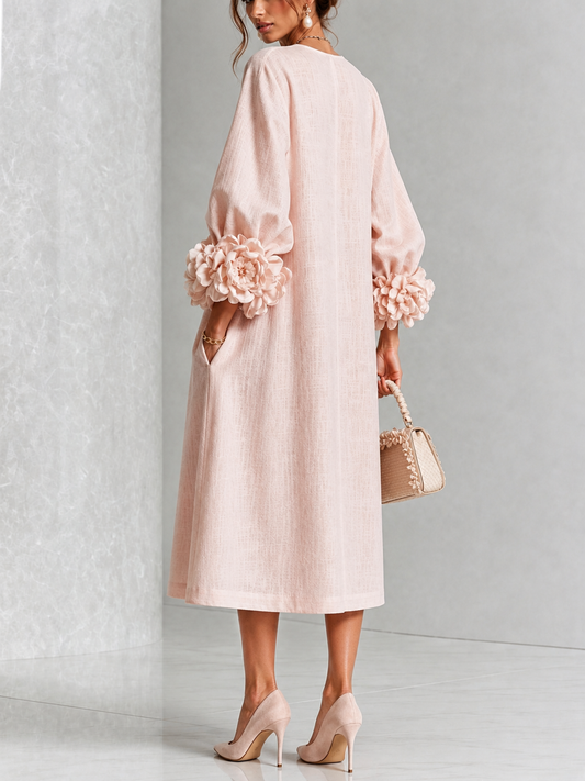 LILIANA | ELEGANT FLORAL MIDI DRESS