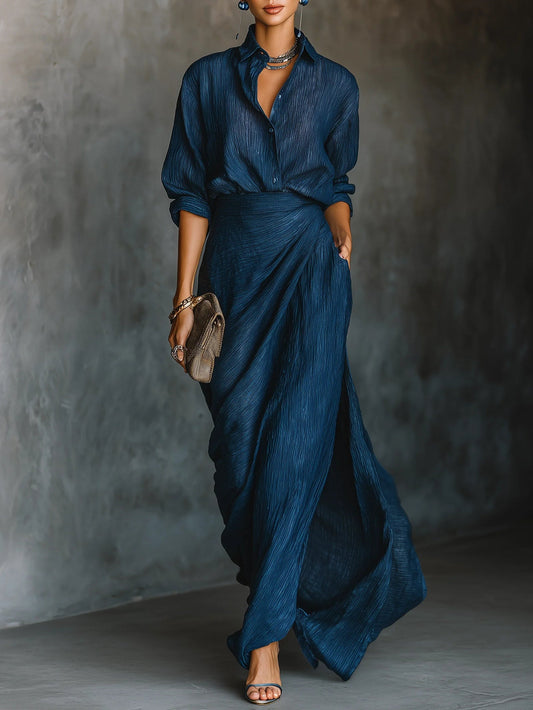 Celeste | Elegant Wrap Maxi Set