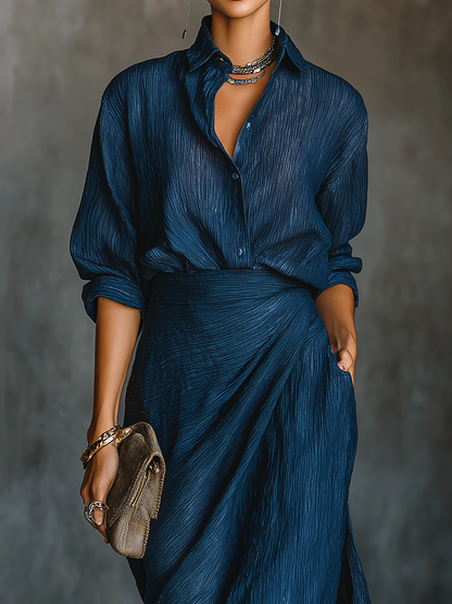 Celeste | Elegant Wrap Maxi Set