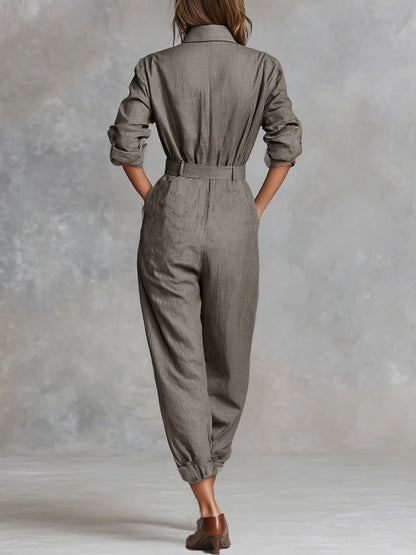 Emery Cotton and Linen Jumpsuit