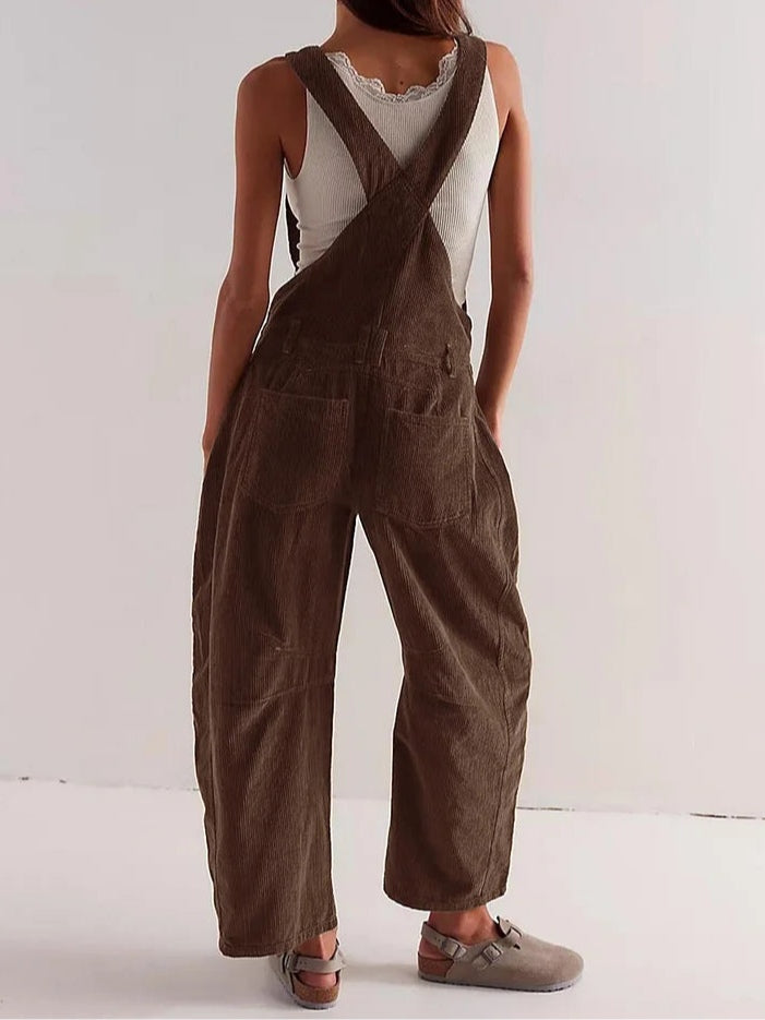 Annabelle Corduroy Workwear Jumpsuit
