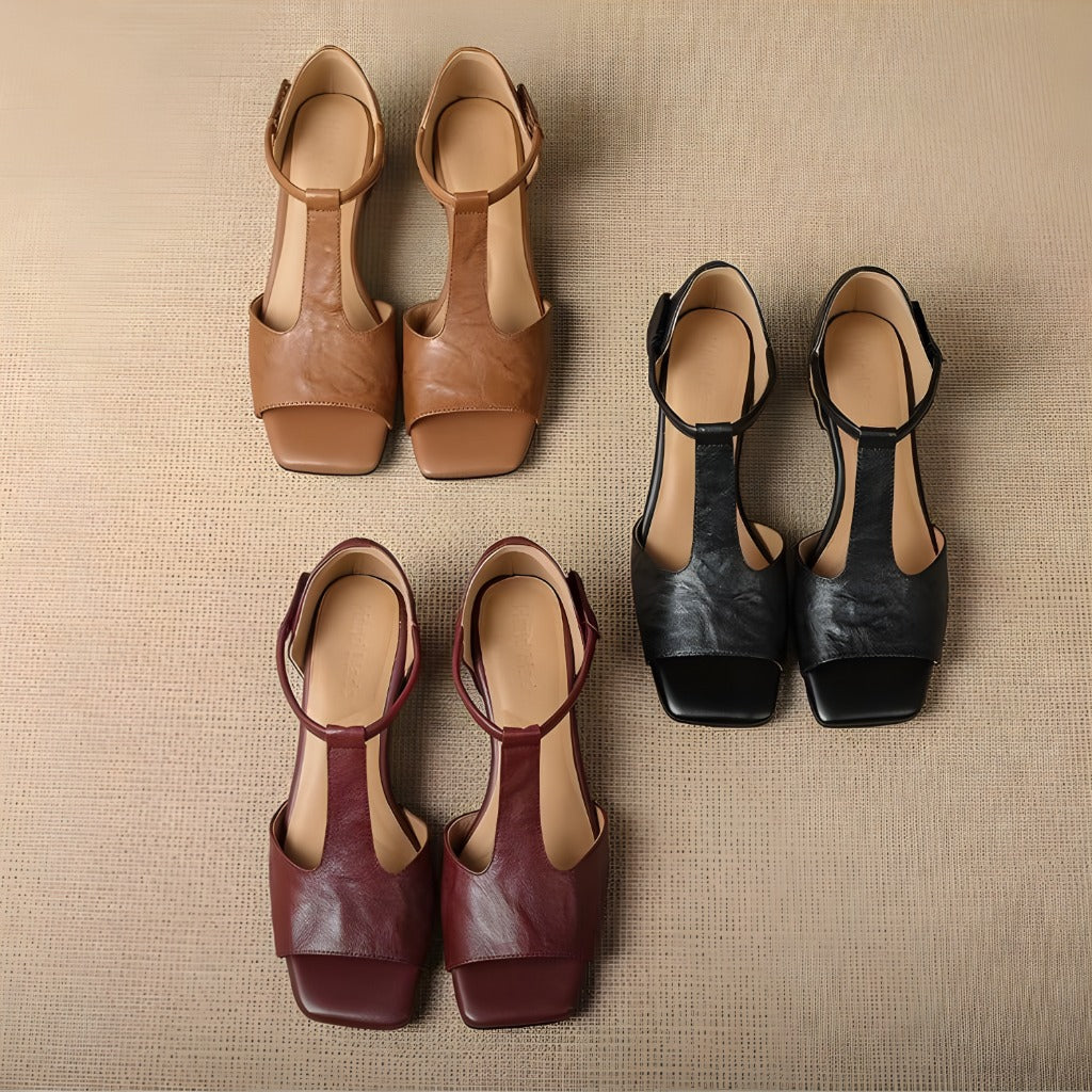 Zavia Genuine Leather Sandals