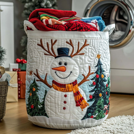 Antler Snowman Laundry Basket - 2