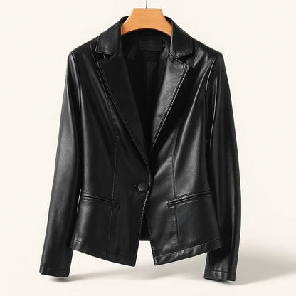 Rivera Lambskin Leather Blazer
