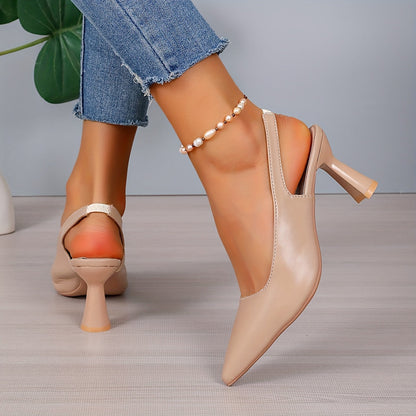 Sophia | Women's Pointed Toe Slingback Heels