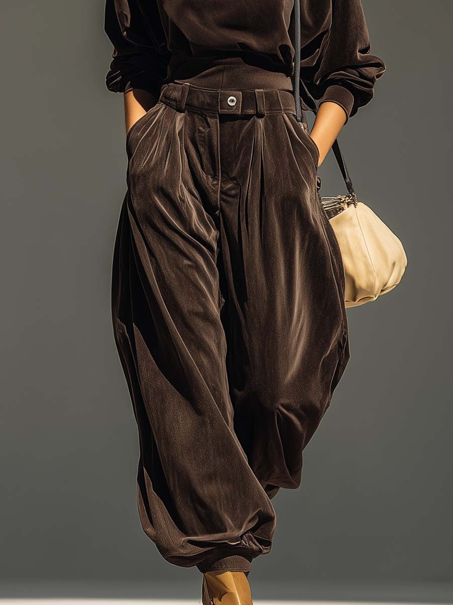 Melody Velvet Hoodie and Trousers Set