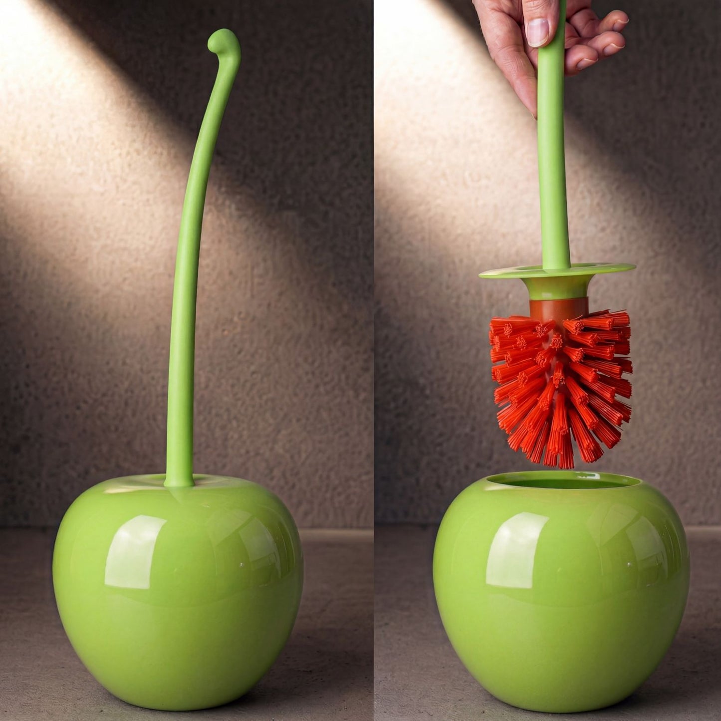 Cherry Toilet Brush Set