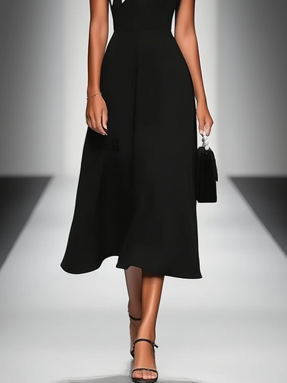 Alice | Square Neck Colorblock Midi Dress