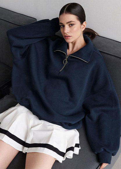 Rhea | Relaxed Half-Zip Sweater