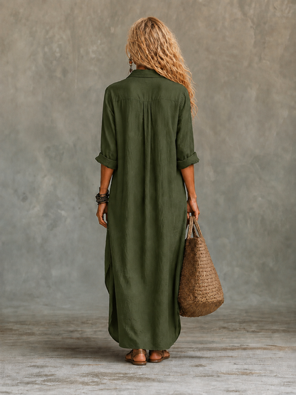 Vivienne | Button-Down Maxi Dress for Women
