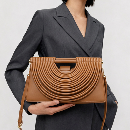 Estelle Ribbed Clutch