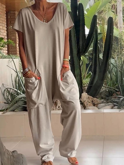 Ayla  V-neck Jumpsuit