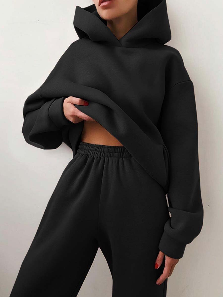 Lennox Casual Hooded Two-Piece Suit