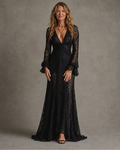 Charlotte | Plunging V-Neck Maxi Dress for Women