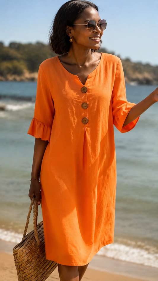 Radmila™ | Textured Long Sleeve Dress