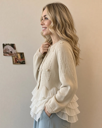 Natalie Ruffle Cardigan™