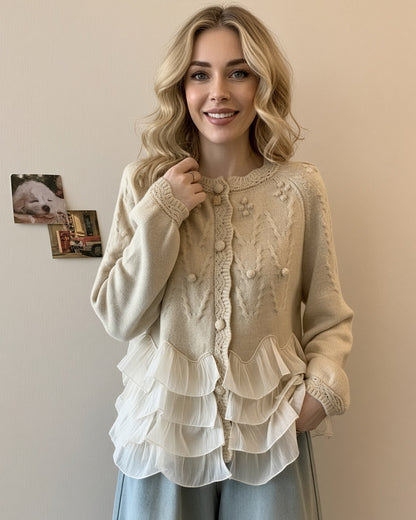 Natalie Ruffle Cardigan™
