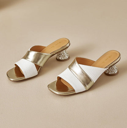 Viana Genuine Leather Mules