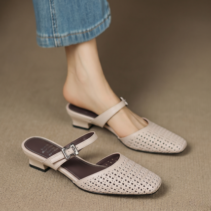 Nilda Genuine Leather Mules