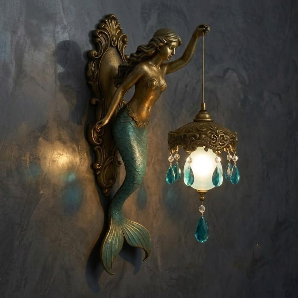 Ocean Mermaid Wall Lamp