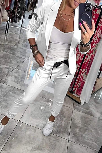 Fenna | Relaxed Solid Color Two-Piece Set for Women