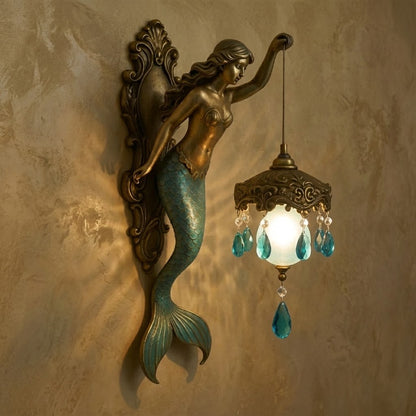 Ocean Mermaid Wall Lamp