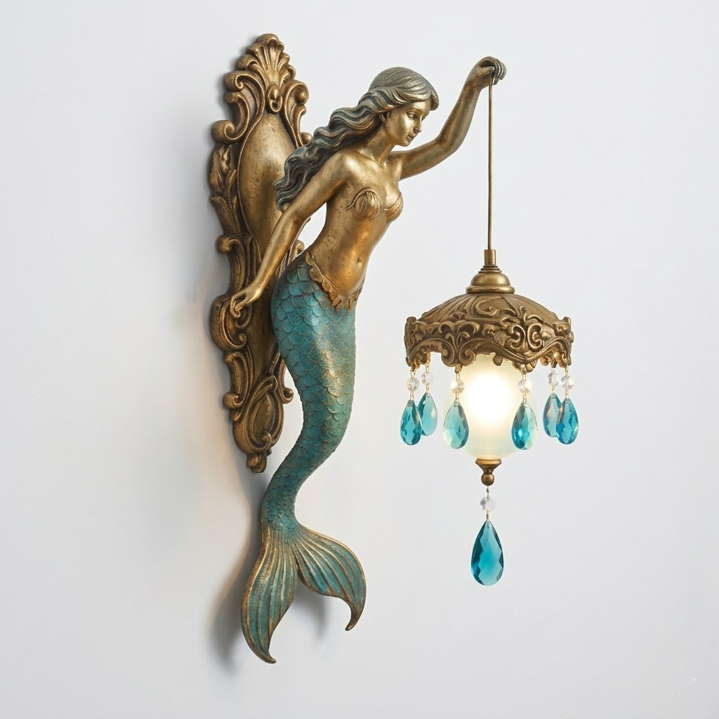 Ocean Mermaid Wall Lamp
