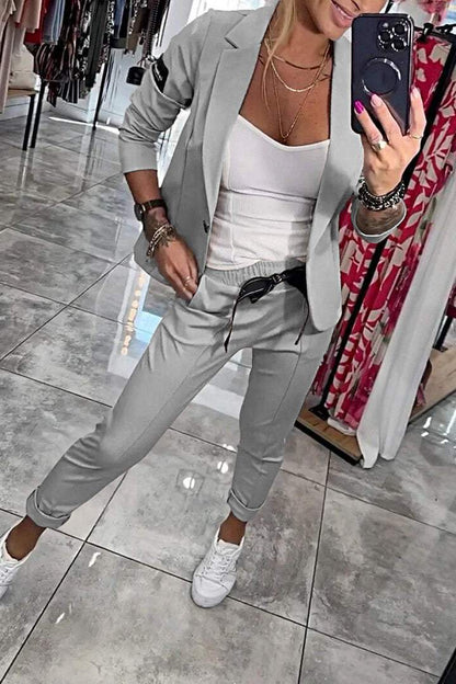 Fenna | Relaxed Solid Color Two-Piece Set for Women