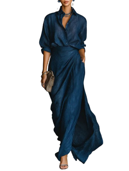 Celeste | Elegant Wrap Maxi Set