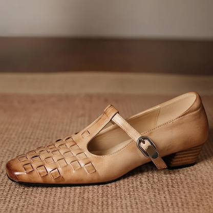 Soretta Genuine Leather Heels